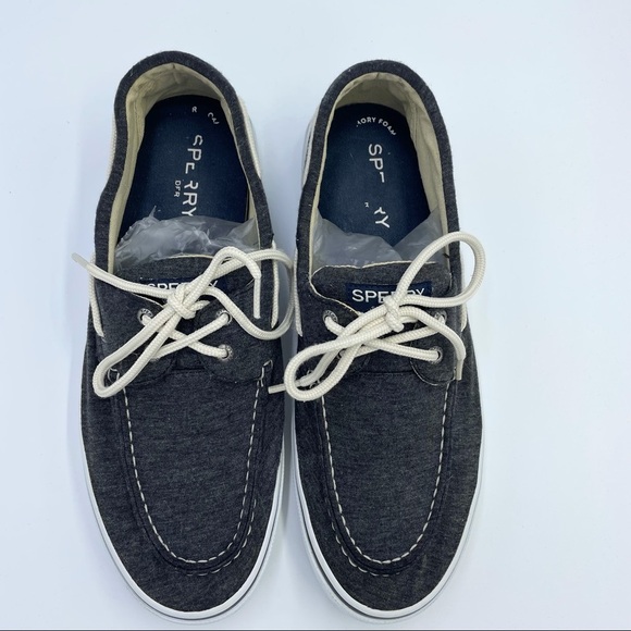 Sperry Top Slider Cloth Boat Shoes Sz 12 - Picture 4 of 12